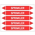 Značení potrubí, sprinkler